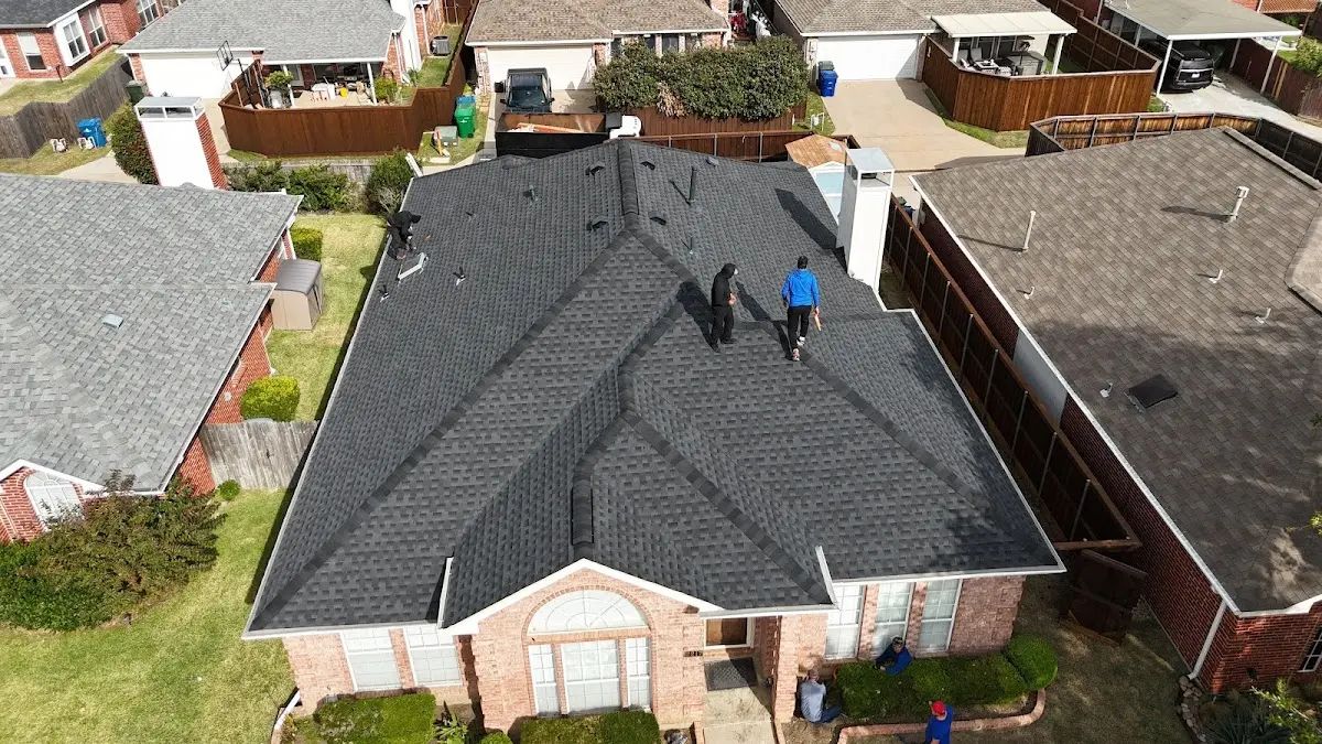 Commercial Roofing work in progress on a Bellair-Meadowbrook Terrace property